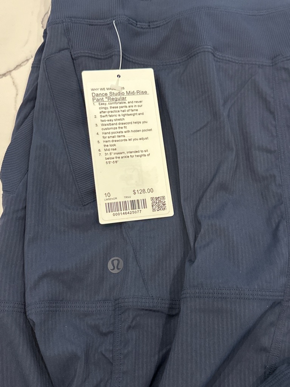 Lululemon Dance Studio Mid Rise Pant Sz 10 True Navy NWT - Picture 7 of 11